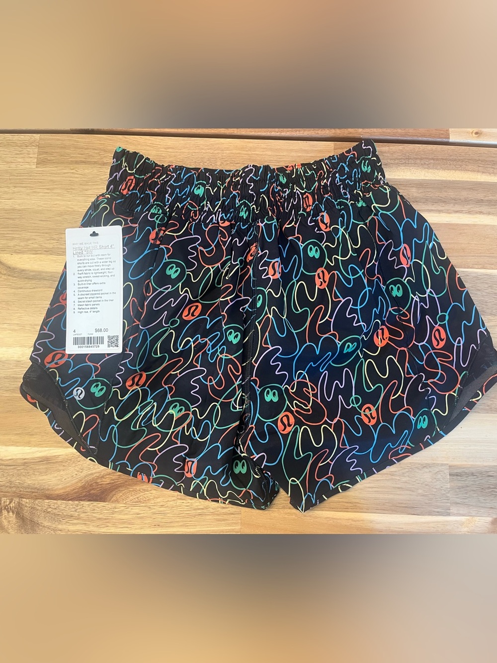 Lululemon Seawheeze 2026 Hotty Hot HR Short 4” Lined, NWT, Size 4